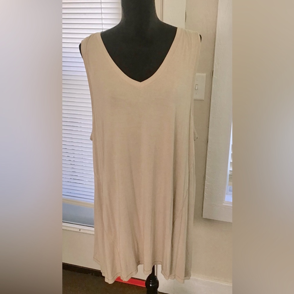 Soft Surroundings Tan Modal Tunic Tank Top Sz. 2X